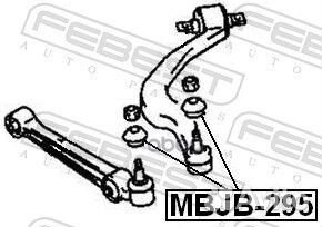 Пыльник шаровой опоры прямого рычага mbjb295