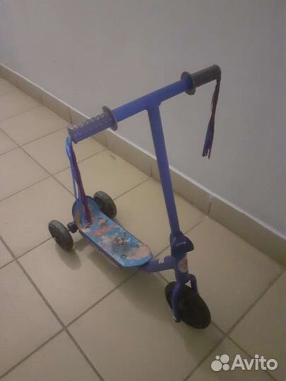 Самокат детский трехколесный бу