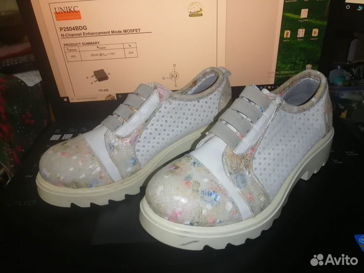 Туфли-оксфорды 31,из натуркожи,состояние на 5