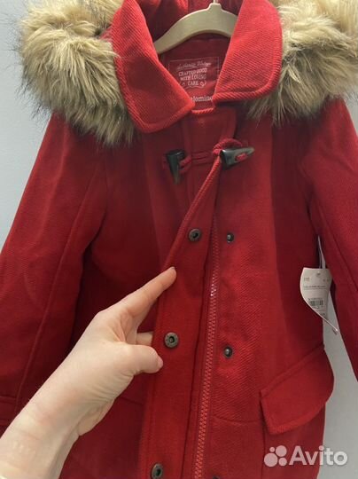 Пальто для девочки 110 размер