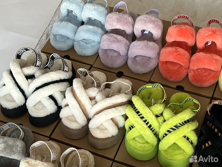 Тапочки женские UGG угги теплые