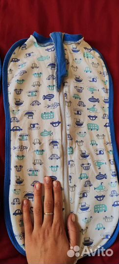 Пеленка кокон на молнии 56 и 62 размеры