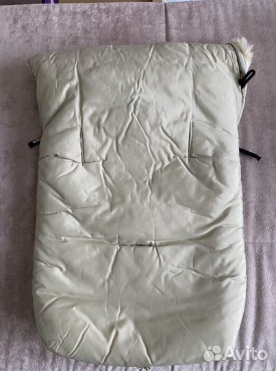 Конверт зимний Mansita mini из овчины бежевый