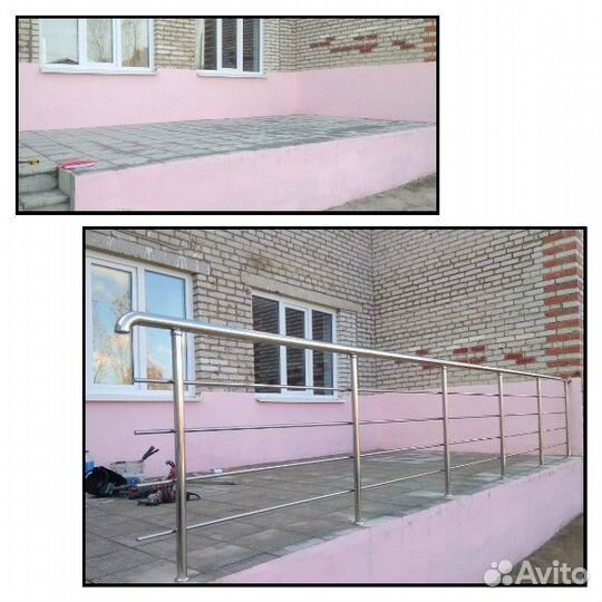 Перила для лестниц из нержавеющей стали, поручни