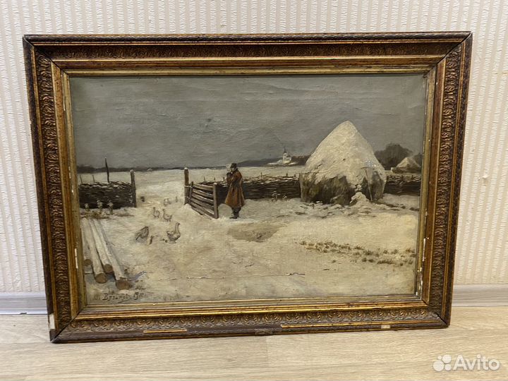 Зимний пейзаж Картина 1910 год