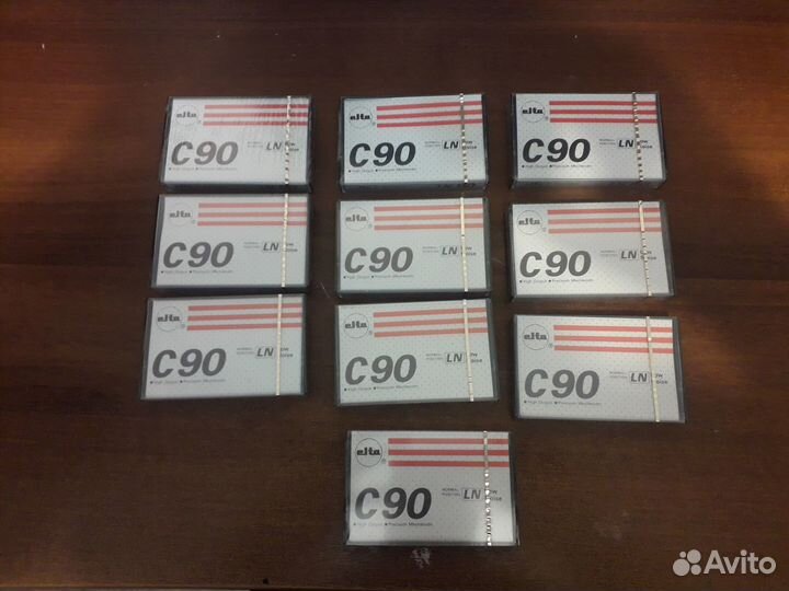 Кассеты Elta C90 (за 10 шт), тест пройден, новые