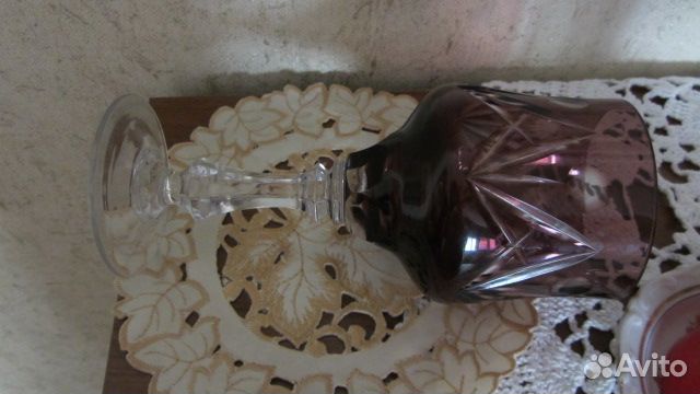 Фужер СССР марганцевое стекло