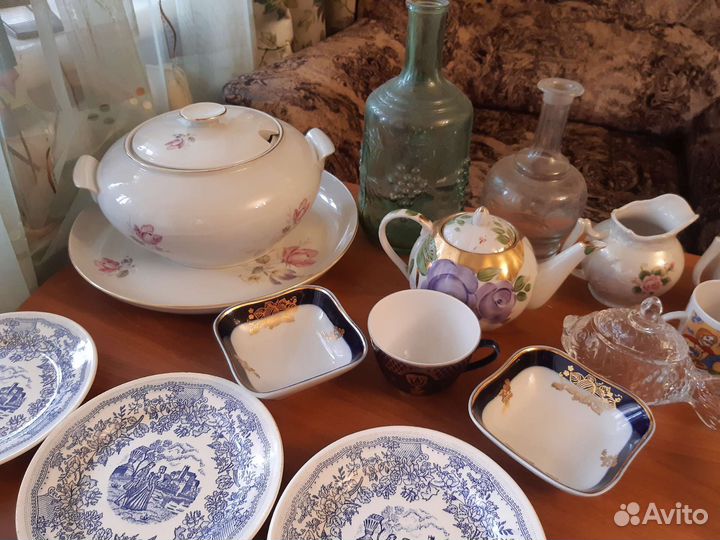 Посуда СССР фарфор стекло хрусталь