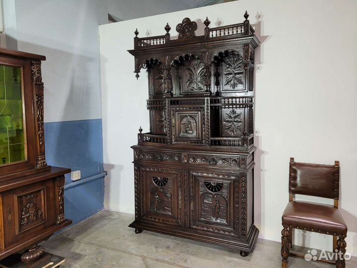 Антикварный буфет, 19в., бретонь, Франция