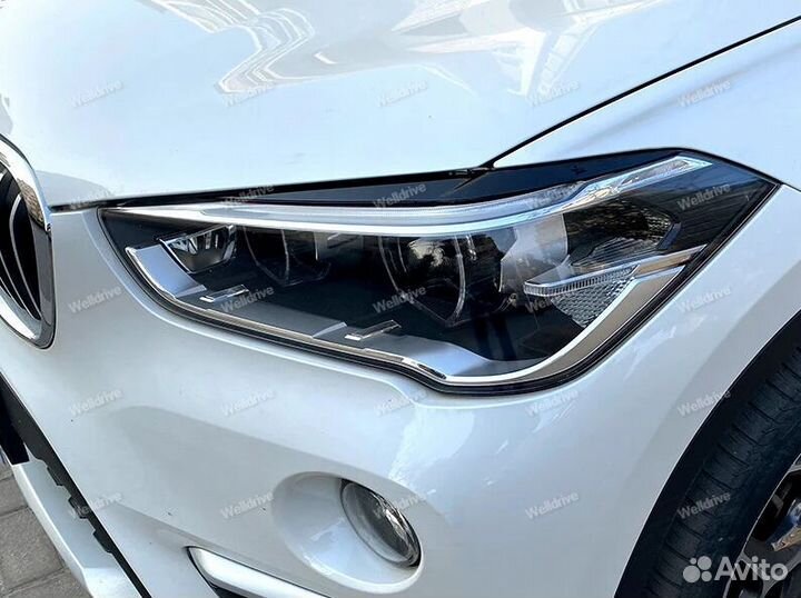 Реснички на фары BMW X1 F48 черные