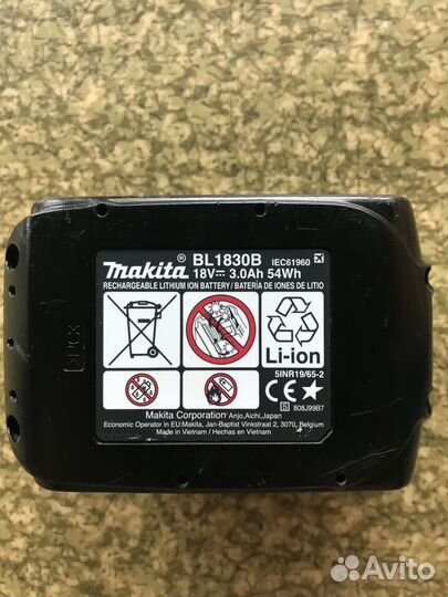 Аккумулятор Makita 18v