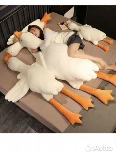 Гусь обнимусь мягкая игрушка подушка