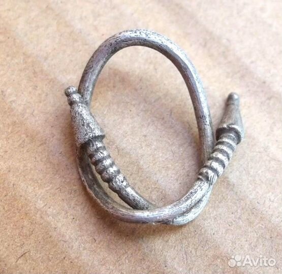 Антика Серьга Височник подарок Серебро