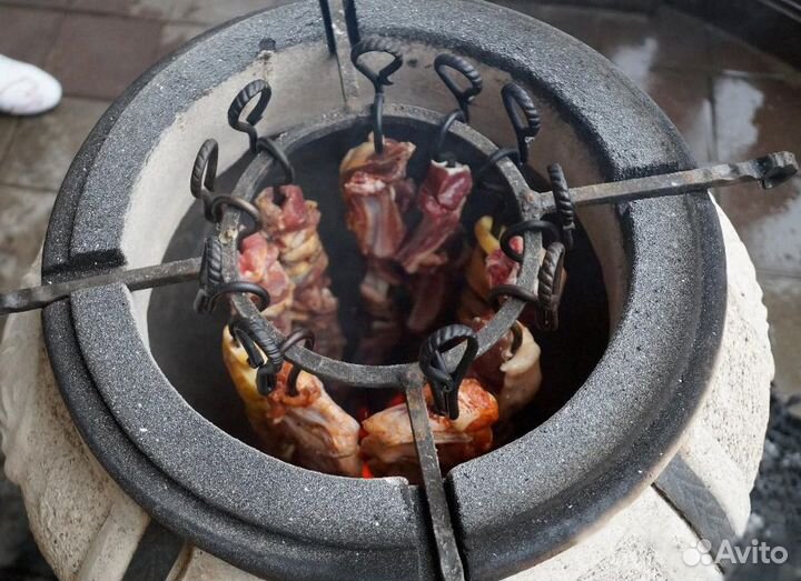 Спираль для жарки мяса, шашлыка в тандыре