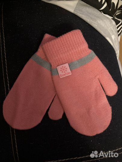 Шапка шлем варежки