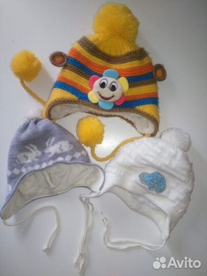 Много шапочек (зима, демисезон, лето), унисекс