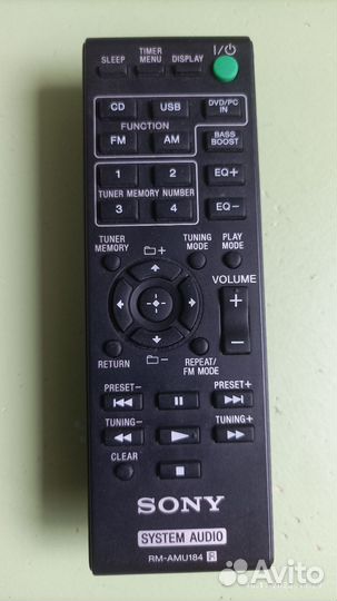 Пульт sony RM-AMU184