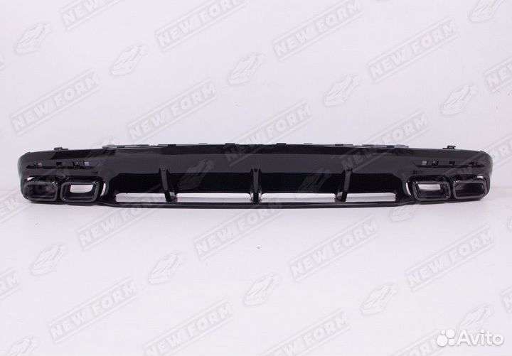 Диффузор насадки 63S AMG черный Mercedes S Coupe