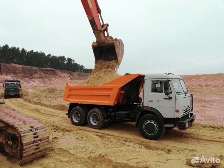 Песок \ Отсев гранитный мытый мелкий от трех кубов