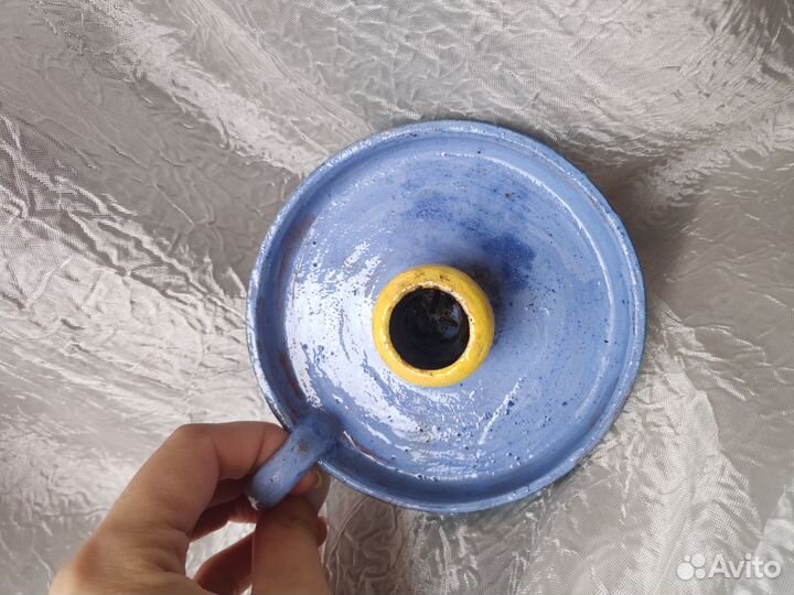 Подсвечник глиняный ручная работа