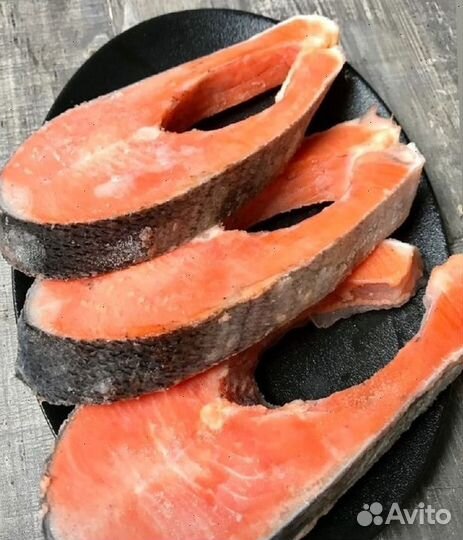 Рыба сёмга (стейки) премиального качества