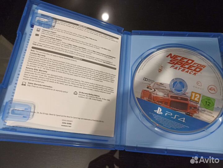Игра для playstation ps4 (need for speed)