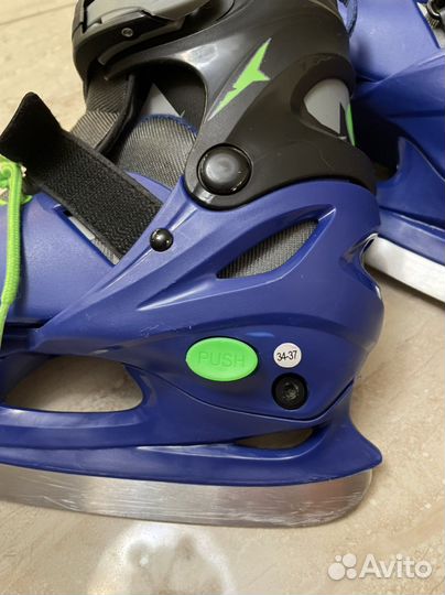 Коньки раздвижные 34 37