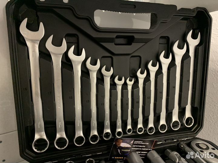 Набор инструментов ключей и головок