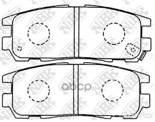 Колодки тормозные дисковые opel frontera 2002 P