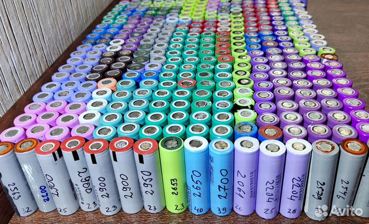 Аккумуляторы 18650 700-2800мач б.у