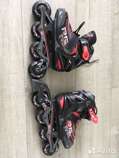 Роликовые коньки детские раздвижные reaction Rainb