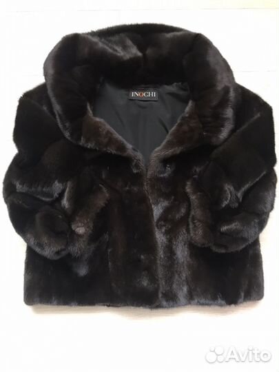 Полушубок норковый коричневый