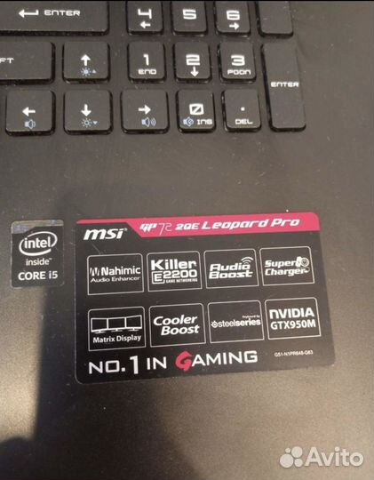 Игровой ноутбук msi 17.3