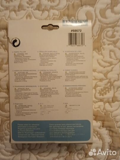 Надувная подушка intex новая