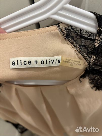 Alice+olivia блузка шёлк