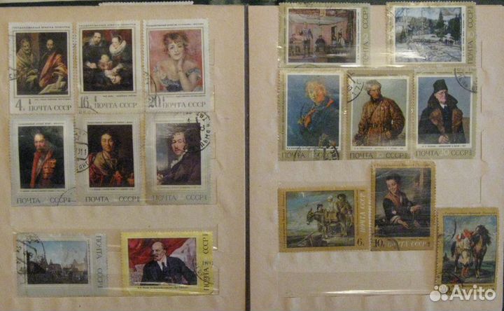 Марки СССР живопись