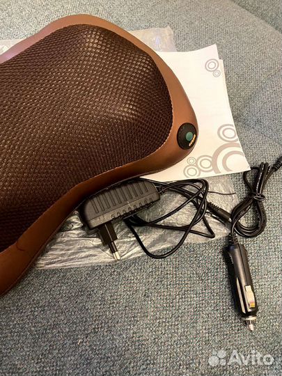 Массажная подушка для спины, шеи, плеч с подогрево