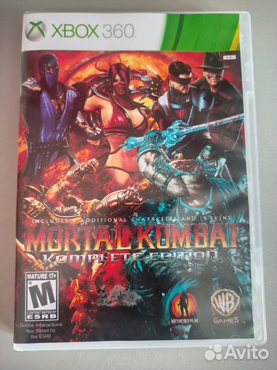 Диск mortal kombat на xbox 360
