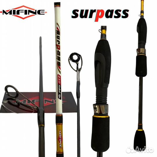 Спиннинг mifine surpass, тест 4-18g, 2,7m