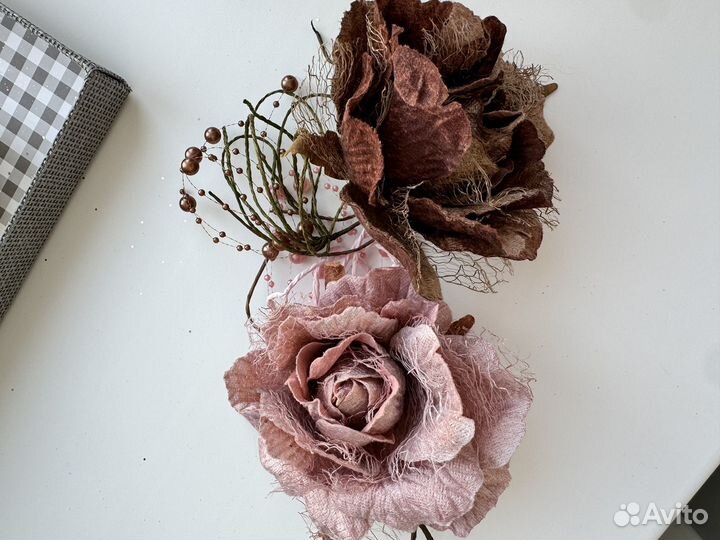 Украшение на елку цветы игрушка