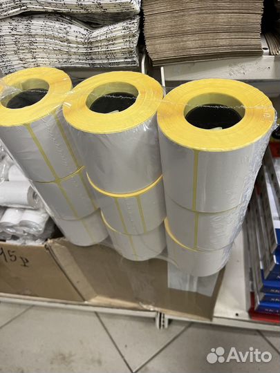 Термоэтикетки 75*120 300шт для Ozon WB