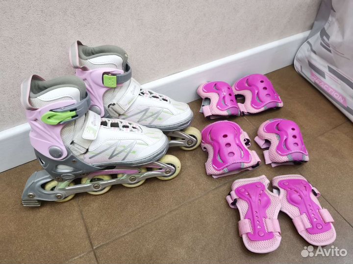 Коньки роликовые раздвижные 31-36