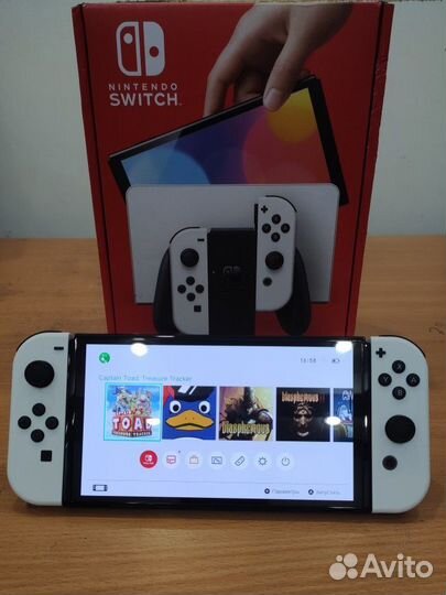 Новая прошитая Nintendo switch oled + любые игры