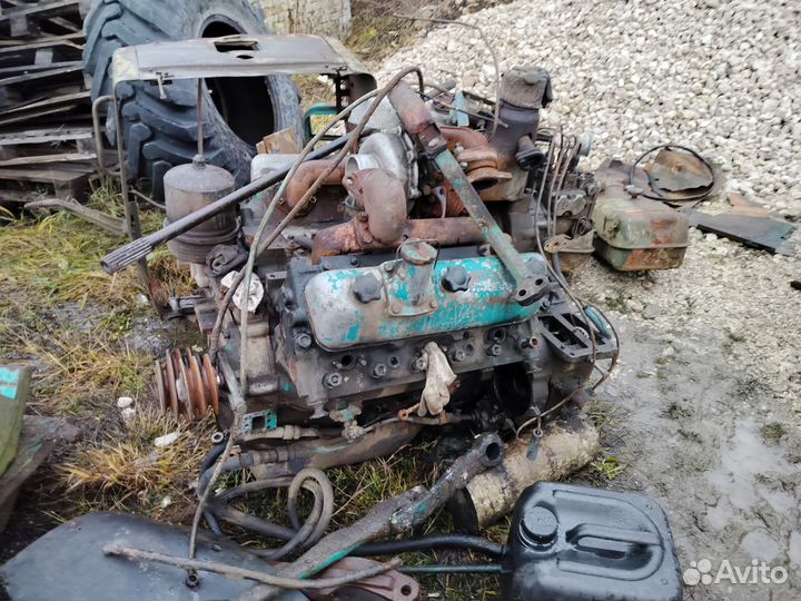 Двигатель, мосты трактора Т-150