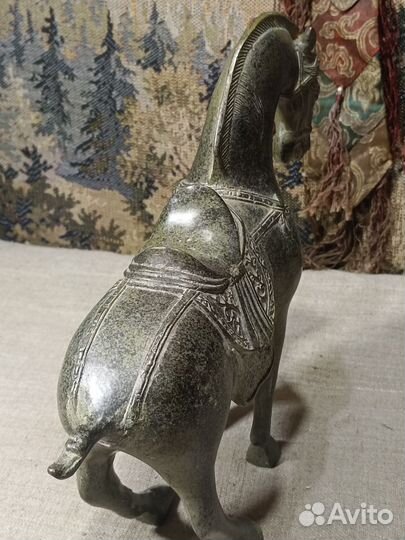 Конь большой латунь бронза монгольский