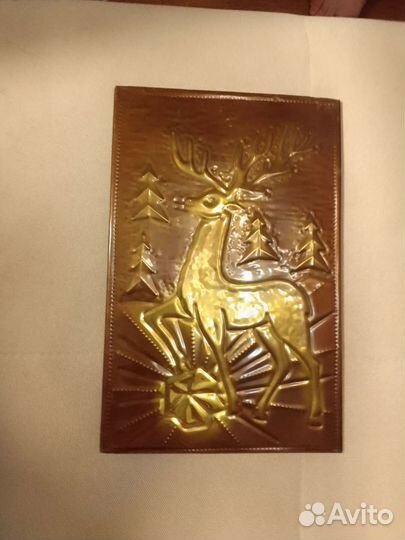 Панно чеканка Серебряное копытце