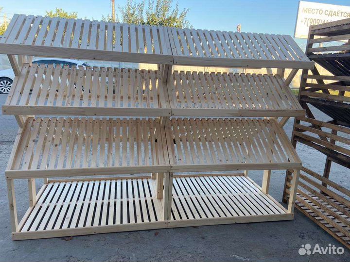 Стеллаж из массива дерева