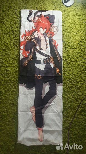 Обложка на дакимакуру Дилюк 50x150 Геншин