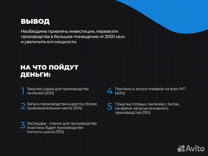 Ищем инвестора в твёрдое производство спорт товаро