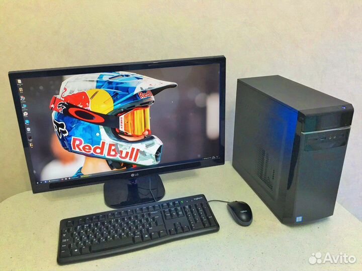 Игровой Комплект Radeon 8Гб, i5 (4-Ядра) + Монитор